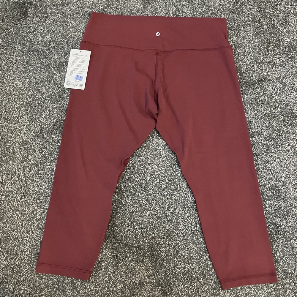 NWT Lululemon Women's Sz 18 Plus ALIGN High‎ Rise 23" Leggings Pants Mauve Pink - Picture 4 of 7